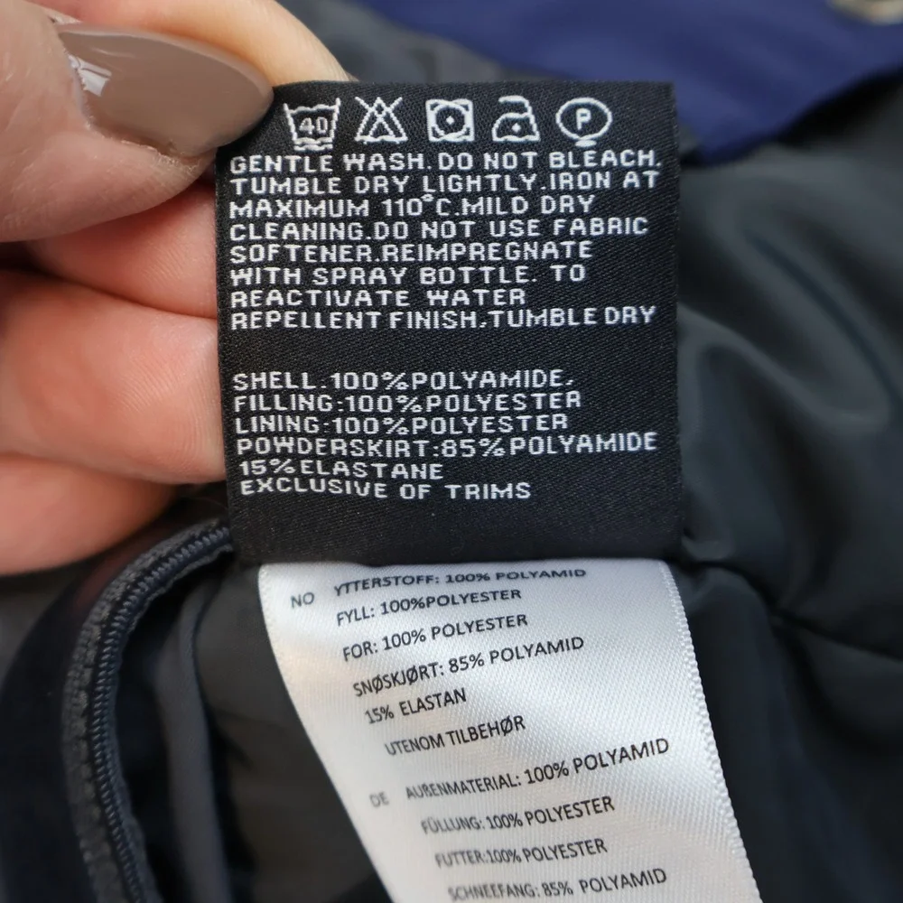 Norrona Youth 146 Lofoten Gore-Tex Primaloft Jacket Blue 8200-14 Ski Snowboard